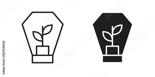 Incubator icon. simple, flat, black, outline.