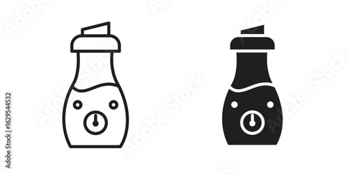 Humidifier icon. simple, flat, black, outline.