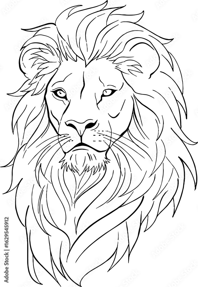 Obraz premium Elegant black and white line art, showing off a stunning tail and detailed pattern. This hand-drawn illustration is perfect for any design project.