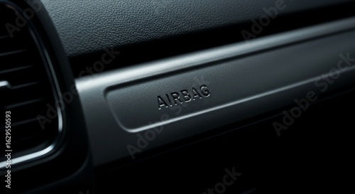 Dashboard Airbag Indicator, Car Interior Detail