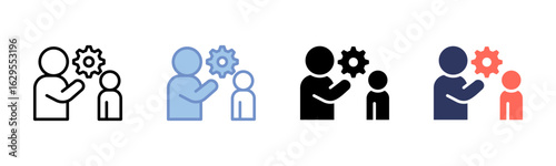 Apprenticeship icon sheet multiple style collection