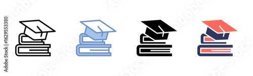 Academic icon sheet multiple style collection