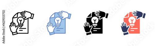 Branding icon sheet multiple style collection