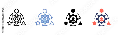 Adaptation icon sheet multiple style collection