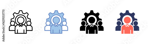 Work Force icon sheet multiple style collection