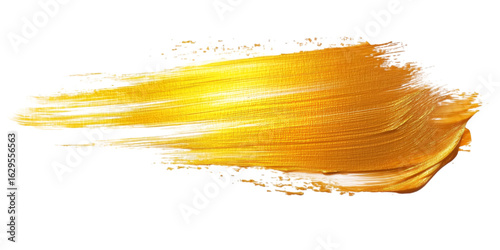 Brush Stroke with Luminous Paint Texture Abstract Art Transparent Background