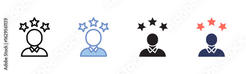 Satisfaction  icon sheet multiple style collection