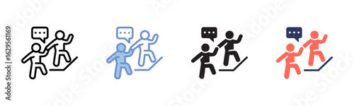 Mentorship icon sheet multiple style collection