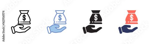 Subsidy  icon sheet multiple style collection