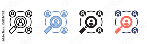 Human Resource  icon sheet multiple style collection