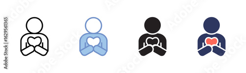 Compassion icon sheet multiple style collection