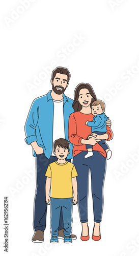 Joyful family portrait capturing cherished moments of happiness and connection