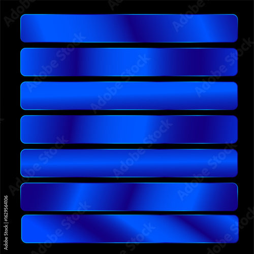 Metallic Blue Gradient Bars – Shiny Stripe Background Set
