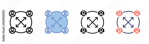 Cross Functional icon sheet multiple style collection