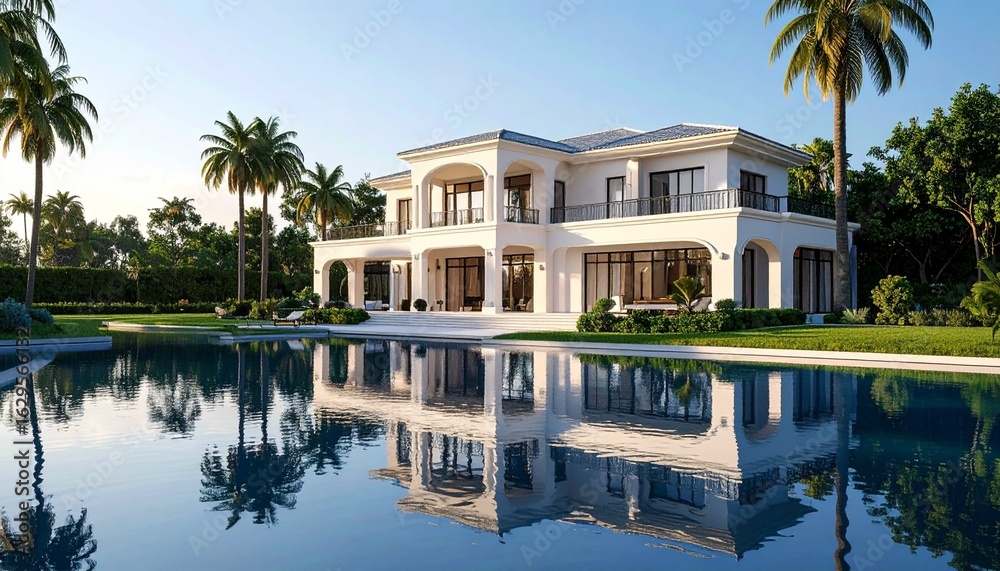 Obraz premium luxury house pool