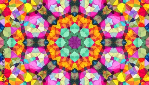 Vibrant, geometric pattern