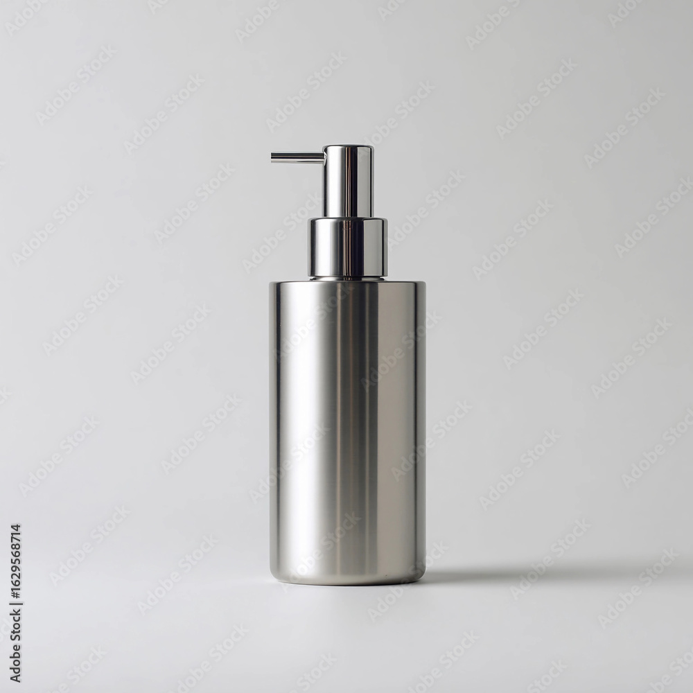 Obraz premium Modern minimalist cosmetic dispenser bottle with clean design and sleek shape - generative ai