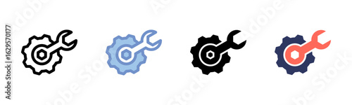 Maintenance icon sheet multiple style collection