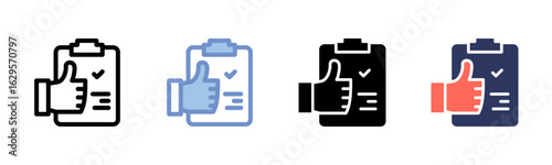 Assurance icon sheet multiple style collection