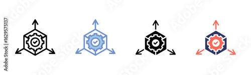 Scalability icon sheet multiple style collection