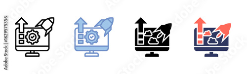 Deployment icon sheet multiple style collection