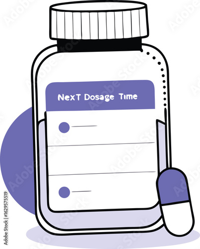 smart pill bottle with digital display showing dosage time and reminders