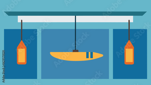 fishing tackle on a wooden background
