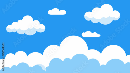 blue sky with clouds