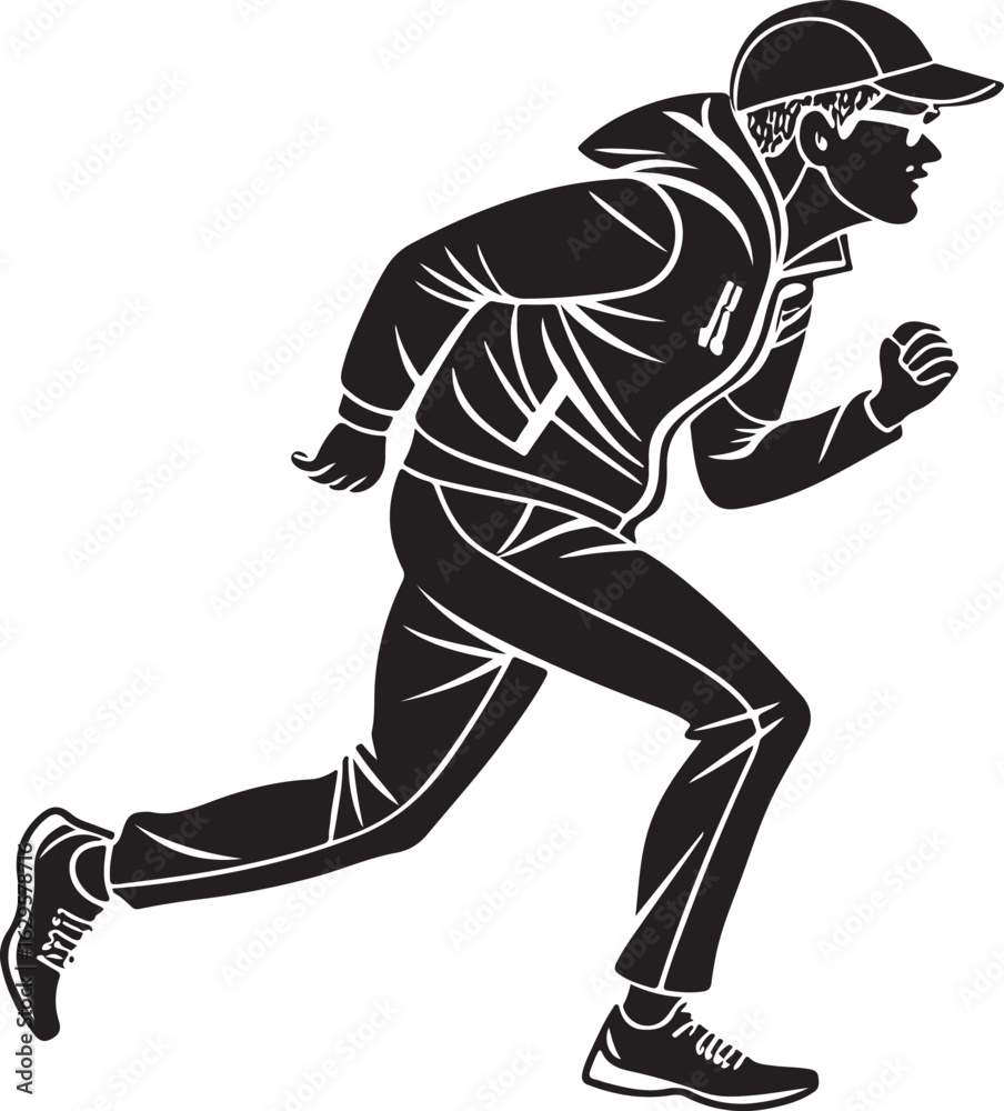 Fototapeta premium vector silhouette of a man