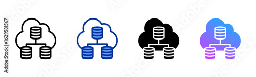 Virtualization icon sheet multiple style collection