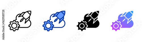 Deployment icon sheet multiple style collection