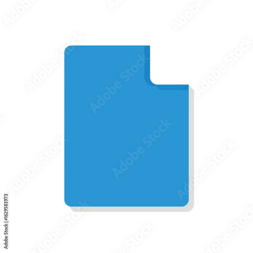 Blue Document Icon: Clean and Modern Design