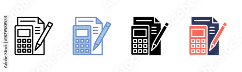 Note Taking icon sheet multiple style collection