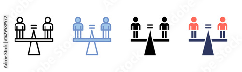Balanced icon sheet multiple style collection