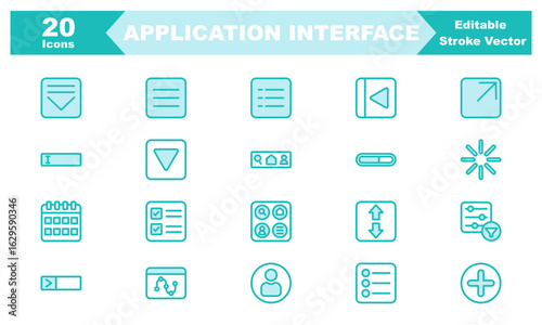 Mobile Interface Icon Set