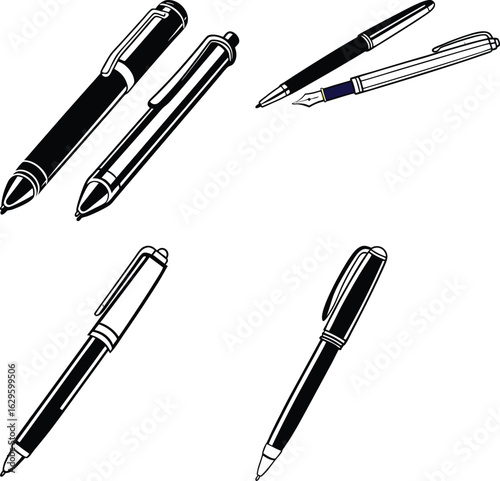 pen vector silhouette
