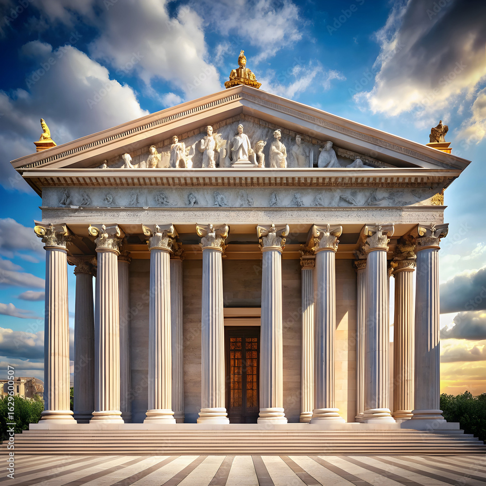Fototapeta premium classical architecture majestic Greco Roman temple
