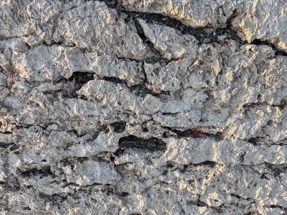 Fototapeta premium Porous and Weathered Texture of an Ancient Stone