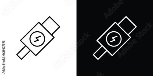 USB type c icon. editable stroke web icons