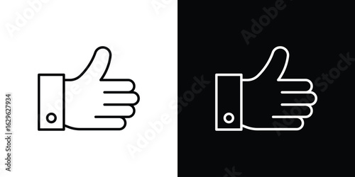 Thumb up icon. editable stroke web icons