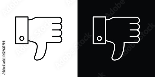 Thumb down icon. editable stroke web icons