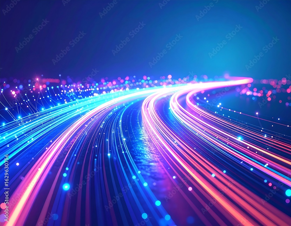 Abstract digital road Abstract digital road