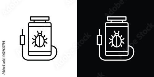 Pesticide icon. editable stroke web icons