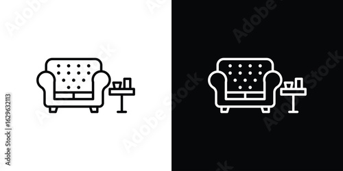 Lounge icon. editable stroke web icons