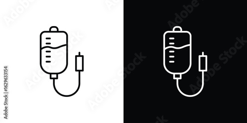 Intravenous icon. editable stroke web icons