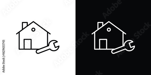 Home repair icon. editable stroke web icons