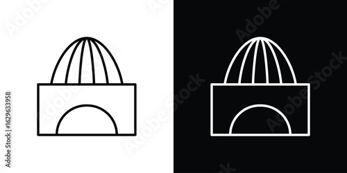 Hand Juicer icon. editable stroke web icons