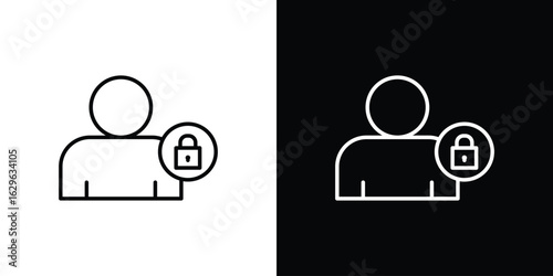 Guarantor icon. editable stroke web icons