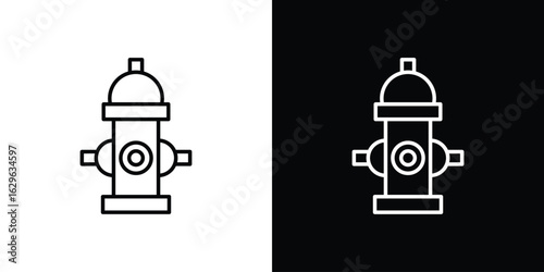 Fire hydrant icon. editable stroke web icons