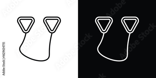 Exercise bands icon. editable stroke web icons